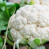 Photo of a fresh cauliflower.