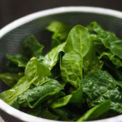 Photo of fresh spinach.
