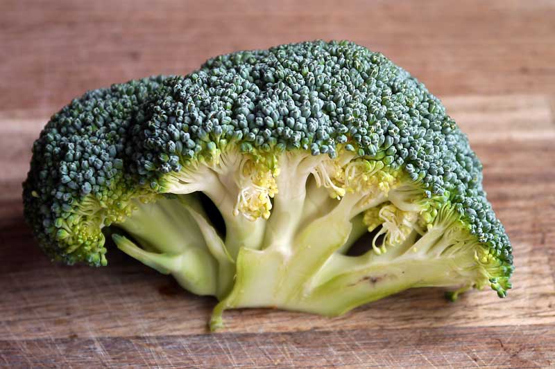 Photo of raw broccoli.