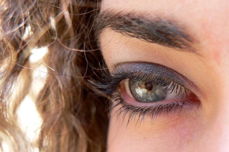 Closeup photo of a woman's eye.