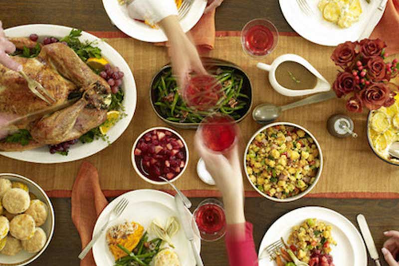 Photo of Thanksgiving Dinner.