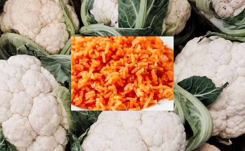 Cauliflower rice photo.