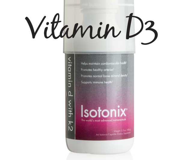Photo of bottle of Isotonix Vitamin D3.