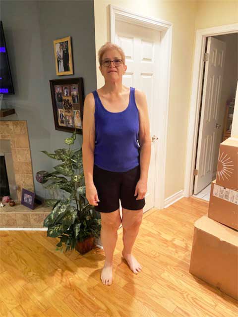 Cheryl Blake weight loss in progress.
